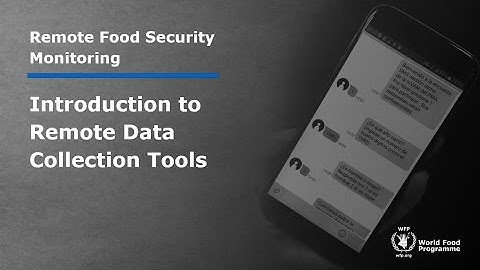 Introduction to Remote Data Collection Tools