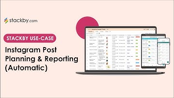 Instagram Post Planning and Reporting | Stackby