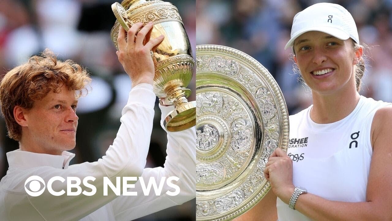 Sinner, Swiatek win their first Wimbledon finals