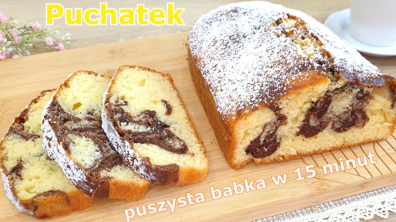 Puszysta babka PUCHATEK w 15 minut - mięciutka i wilgotna 👌  szybka i zawsze się udaje 👍 przepyszna