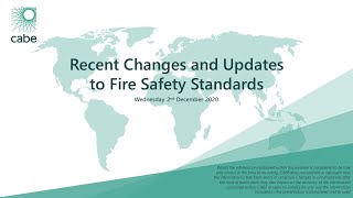 Webinar: Recent Changes and Updates to Fire Safety Standards
