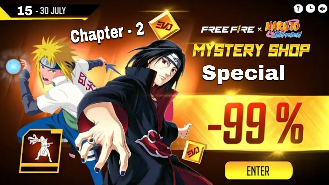 Naruto Chapter 2 Special Next Mystery Shop Event | Next Mystery Shop Event July 2025 | Ff New Event