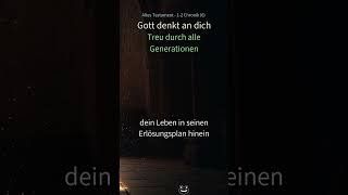 6. 📖 1. Chronik 6: Gottes treue Liebe #Bibel #Chronik #Christ #Andacht #Glaube