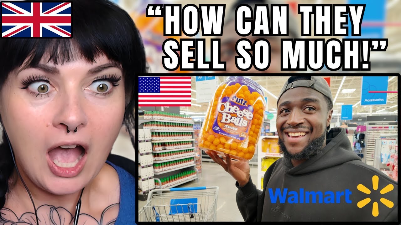 Brit Girl Reacts to a British Guy Visiting Walmart for the FIRST Time