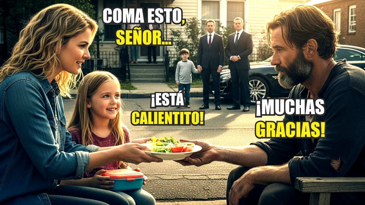 UNA MADRE HUMILDE ALIMENTA A UN MENDIGO CADA DÍA HASTA QUE EL HIJO DEL RICO Y 3 ABOGADOS APARECEN