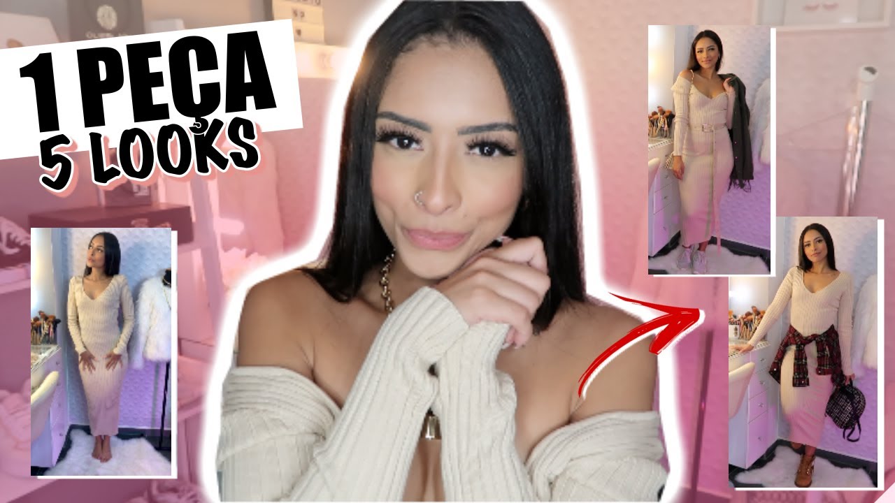 1 PEÇA, 5 LOOKS: VESTIDO BÁSICO!