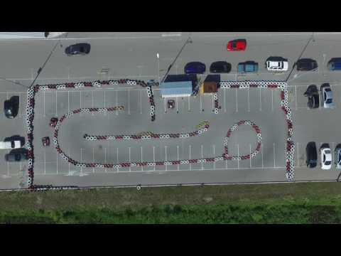 Картинг в Тюмени у ТРЦ "Окей" (ТРЦ Остров). Схема трассы сверху.