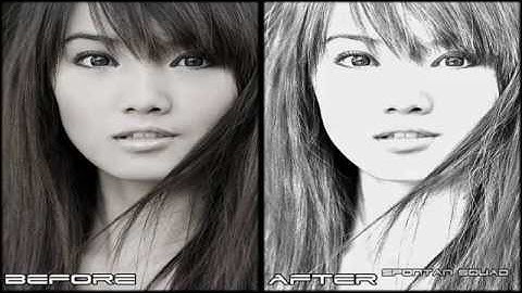 Adobe Photoshop CS5  Pencil Sketch Effect