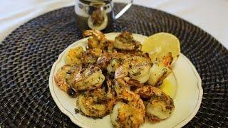Broiled Shrimp With Ladolemono