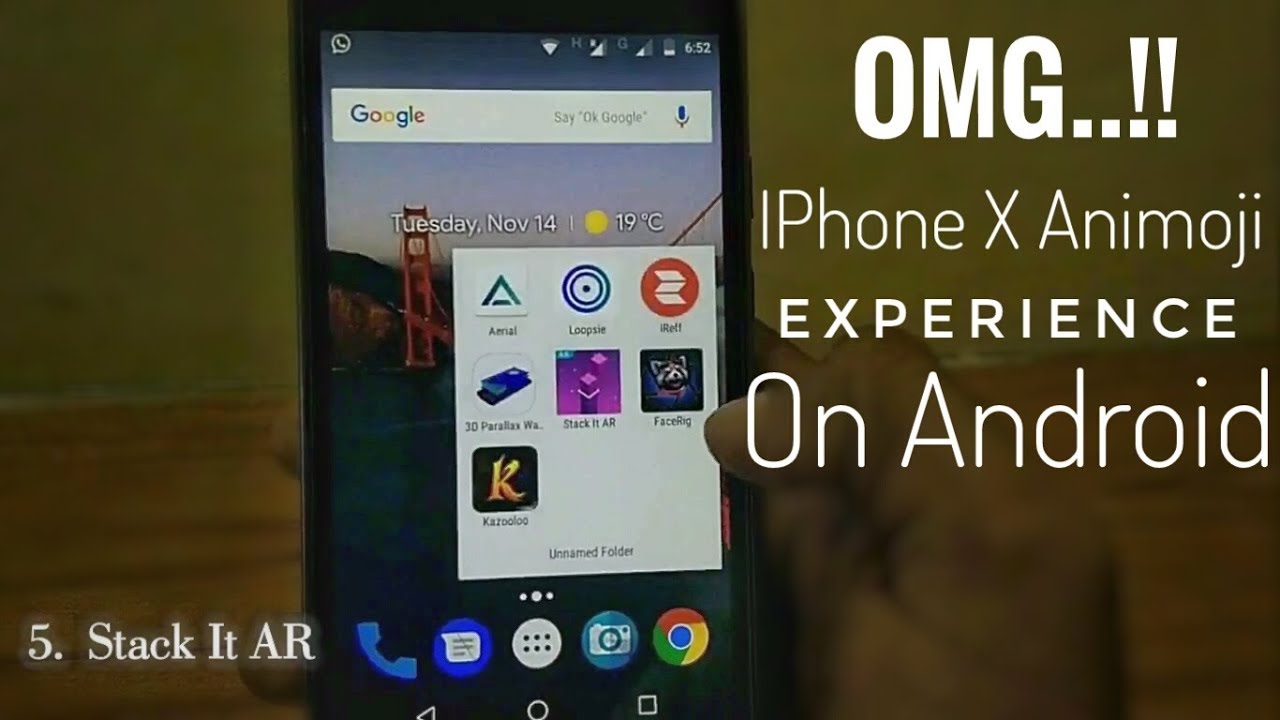 6 Awesome android apps including 1 having IPhone X Animoji like experience