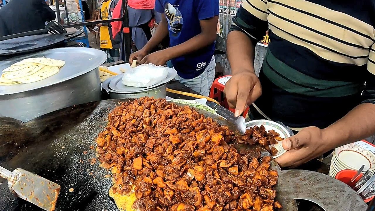BOT BAJA & ROTI:  Make Layered Soft Parotta - Kerala Paratta & Bot Baza - Village Food