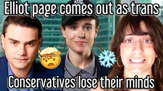 Elliot Page Comes Out As Trans, Conservatives LOSE IT!