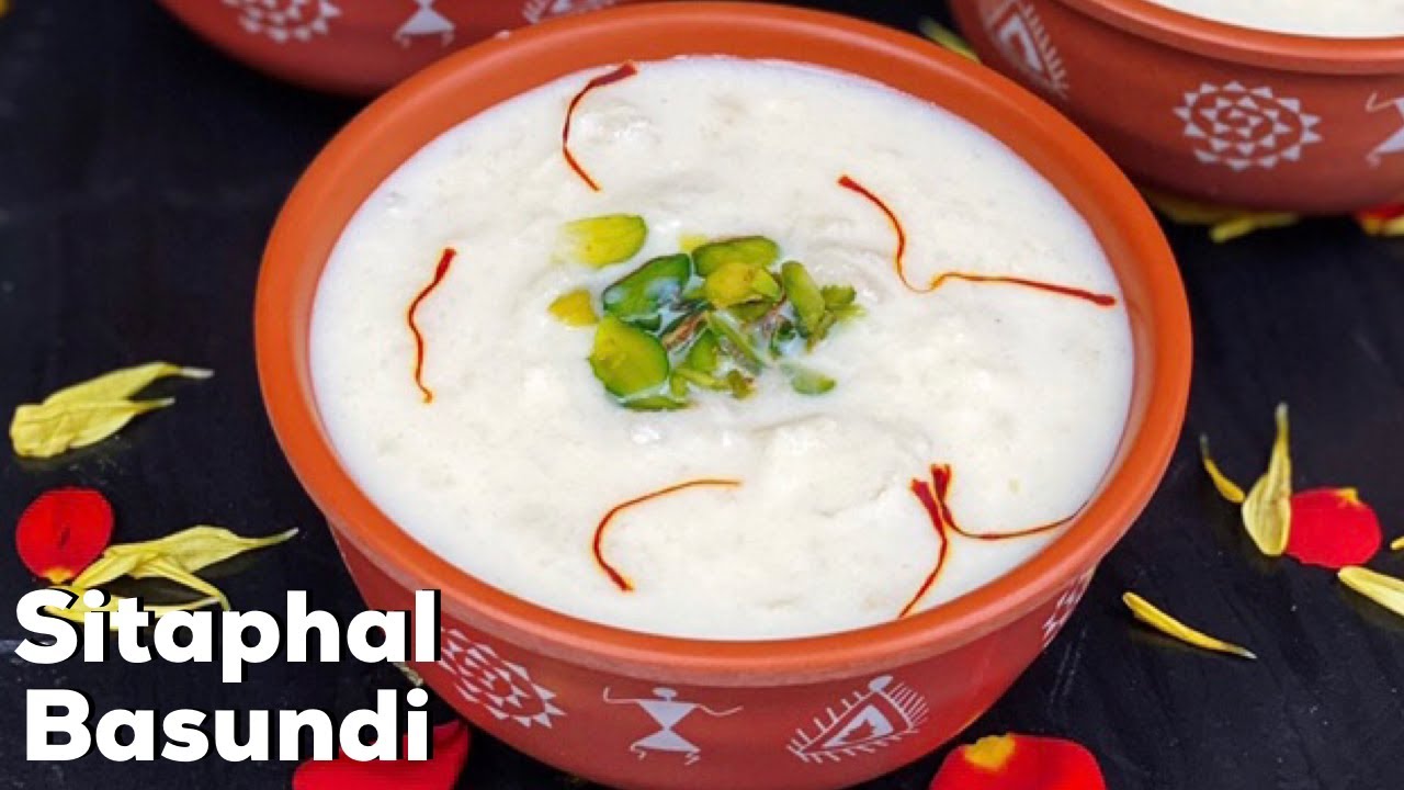 Sitafal Basundi | How to Preserve Sitafal Pulp | Creamy Cutard Apple Dessert | Flavourful Food