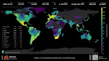BTC Map: Global Bitcoin Merchant Adoption (12/14/25 Update)