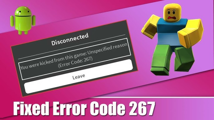 codigo de erro 267 roblox