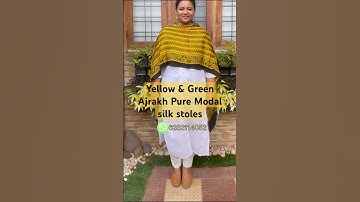 ✨75✨ Ajrakh Modal silk stoles# modalsilk #ajrakh  #ajrakhstole#modalsilkstoles#puremodalsilk #stoles