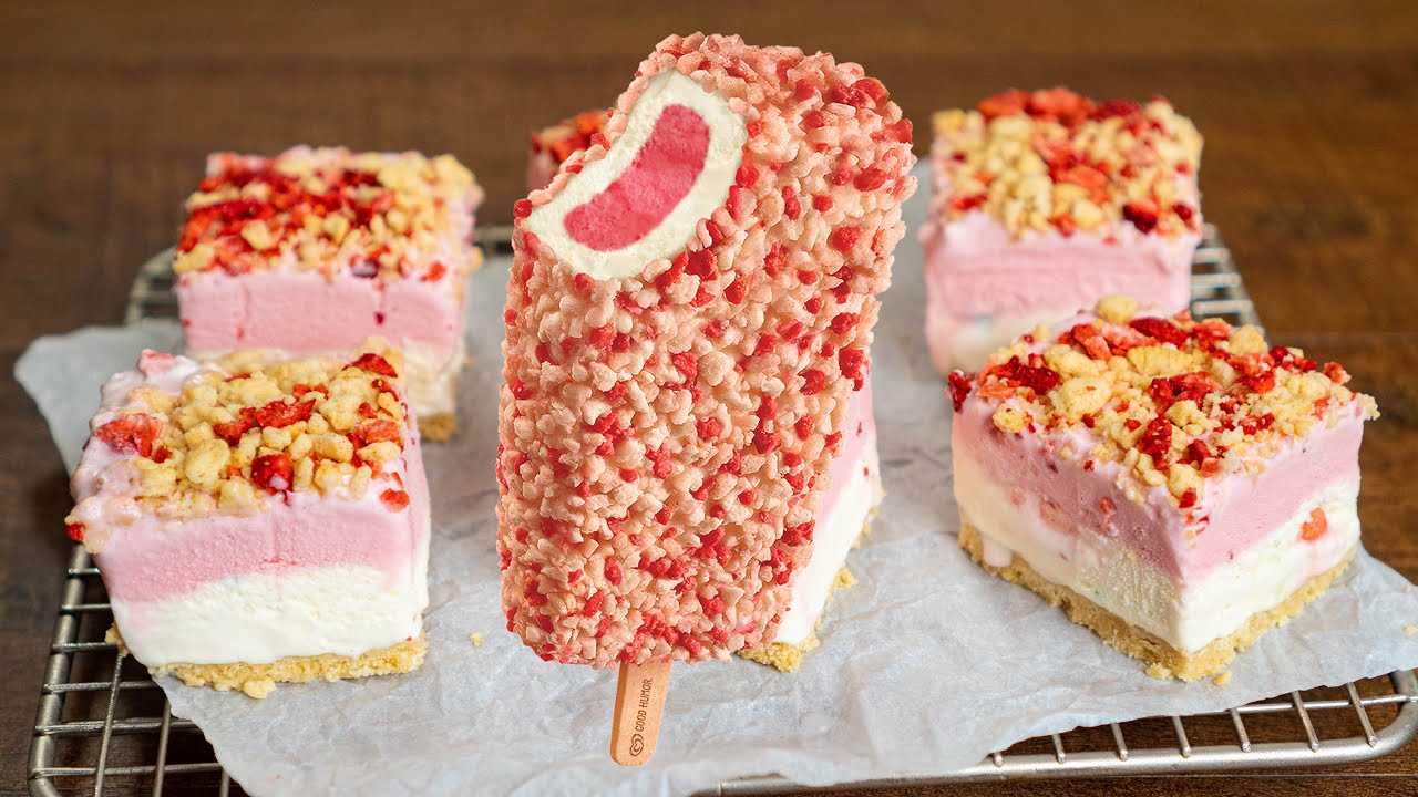 Strawberry Shortcake Ice Cream Bars Good Humor Copycat YouTube Strawberry Shortcake Ice Cream Bars Good Humor Copycat YouTube