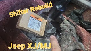 Jeep XJ / MJ Manual Transmission Shifter Rebuild and Shift Boot #jeepxj  #jeepmj