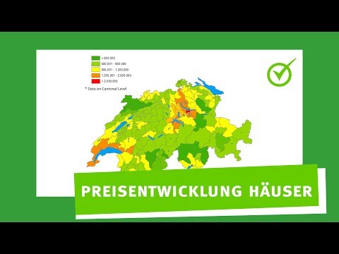 Preisentwicklung Schweiz Häuser 2005 - 2017 | Immobilienreport von Comparis und ETH