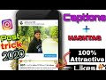 Instagram Captions & Hashtag trick 2020 || #maalik. || set capshun in easy way.