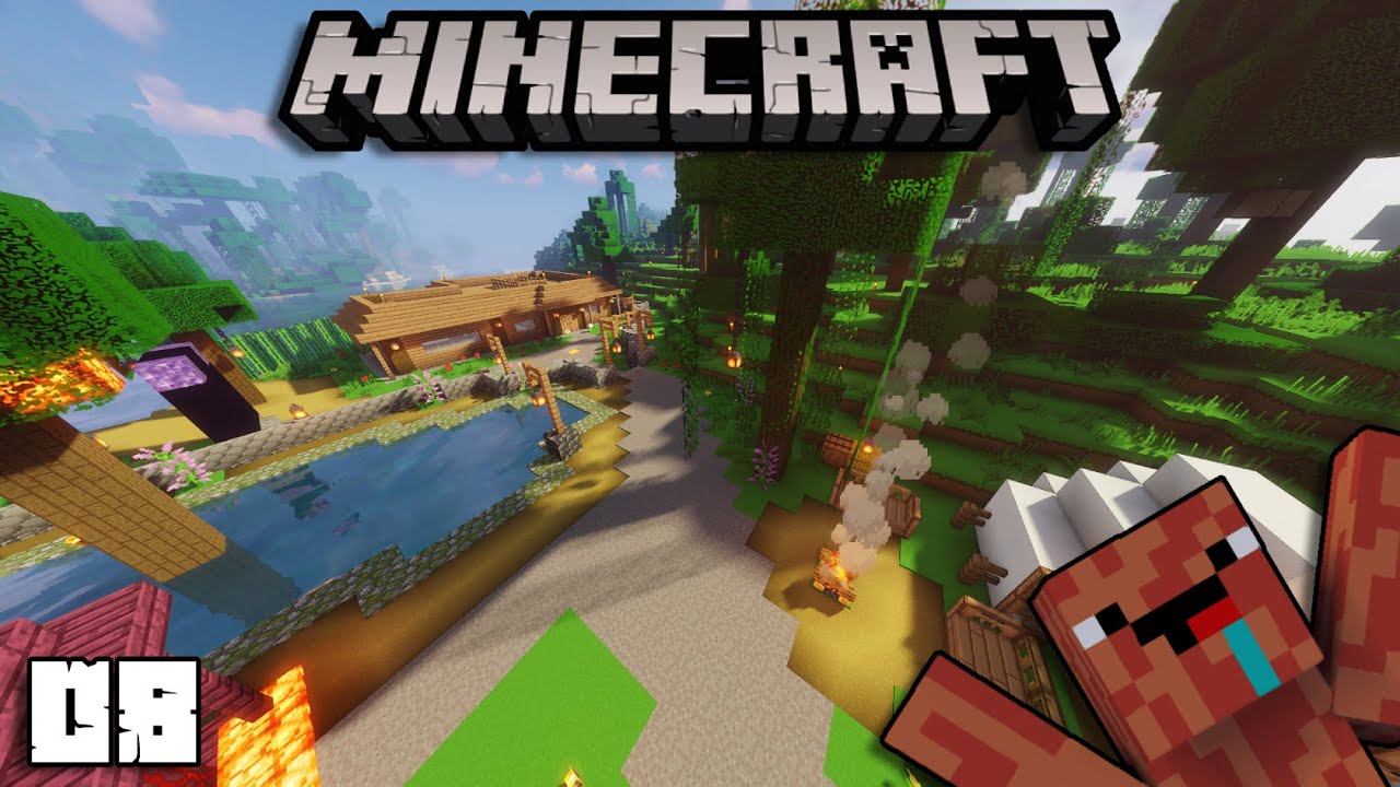 Minecraft lets play - episode 8 (making smokey world better) - YouTube