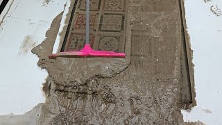 Super dirty and black carpet cleaning Satisfying asmr relaxing carpet cleaning !