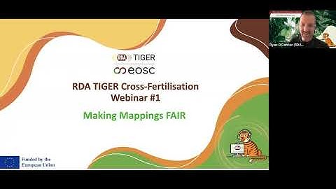 Making mappings FAIR - RDA TIGER Cross-Fertilisation Webinar Series