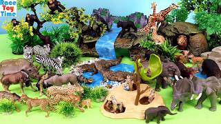 safari animal figurines fun scenery sets