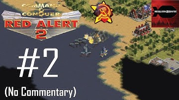 Command & Conquer: Red Alert 2 - Soviet Campaign Playthrough Part 2 (Hostile shore, No Commentary)