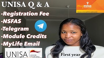 UNISA Q&A | Advice for Unisa Students, Nsfas, Registration Fee, MyLife Email, Telegram & Exemption