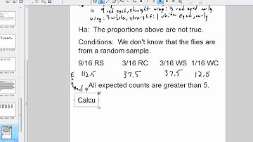 Chapter 10 Video #5  Goodness of fit test with unequal proportions