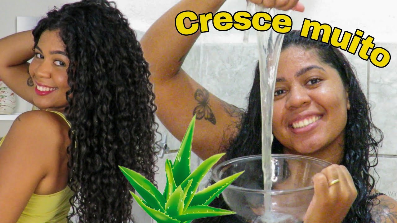 COMO EU LAVO O CABELO COM BABOSA PARA  ACELERAR O CRESCIMENTO