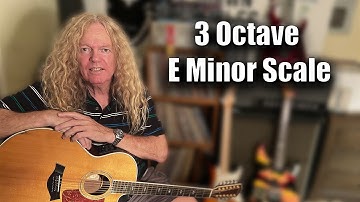 Free Guitar Lessons - 3 Octave E Minor Scale