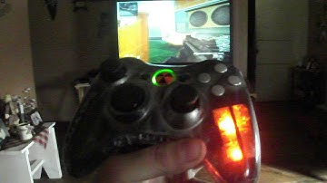 BLACK OPS II CUSTOM XBOX 360 CONTROLLER RUMBLE ACTIVATED LED MOD