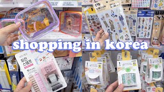 shopping in korea vlog 🇰🇷 daiso stationery haul ✂️ unique pens, stamp set, stickers etc 다이소 신상