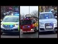Fire Engines, Police Cars and Ambulances responding - Compilation 19