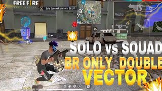 FREE FIRE Solo vs Squad Double Vector 17 Kills Magical GAMERS #freefire Garena free fire |