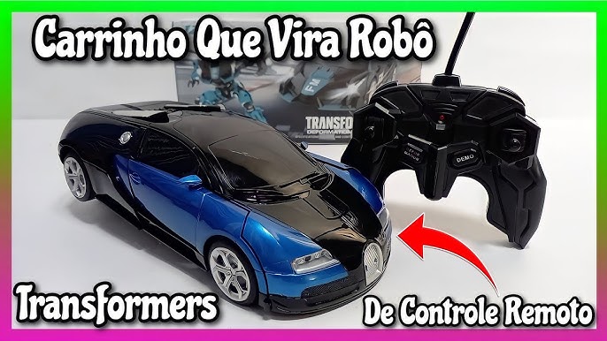 Carro Controle Remoto Changebot Vira Robô CAR502 - Polibrinq