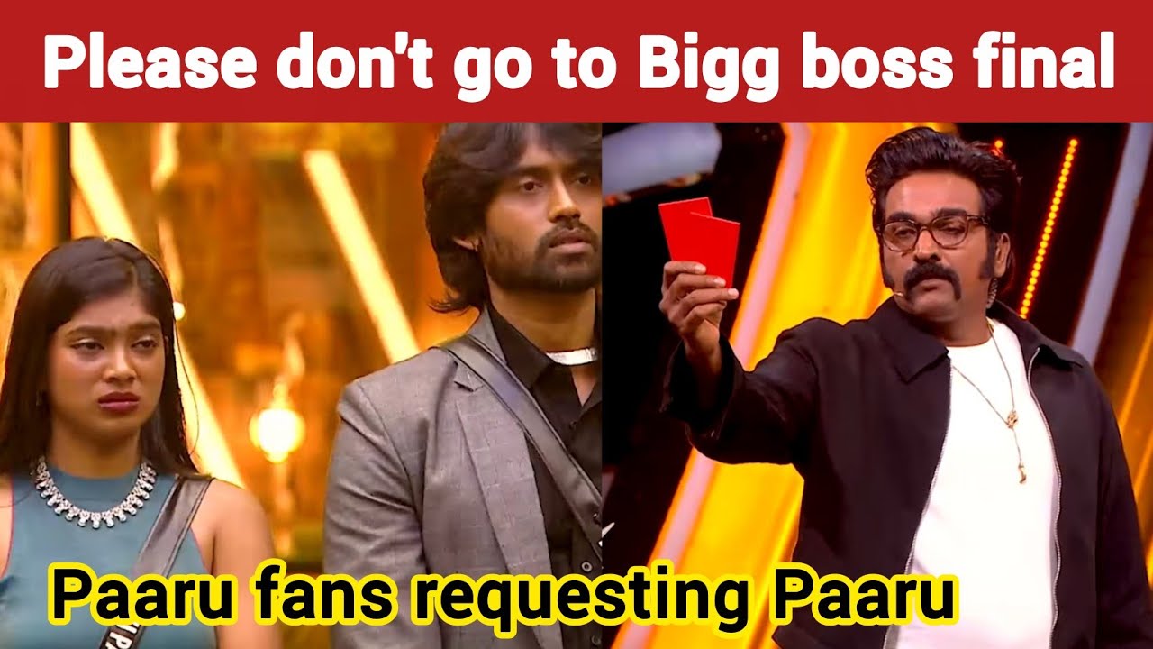 Paaru supporters advice to Paaru | Biggboss tamil review | Biggboss 9 review | bb tamil | Vinoth 