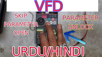How to open skip parameters And how to unlock all parameters in mitsubishi VFD in urdu/hindi