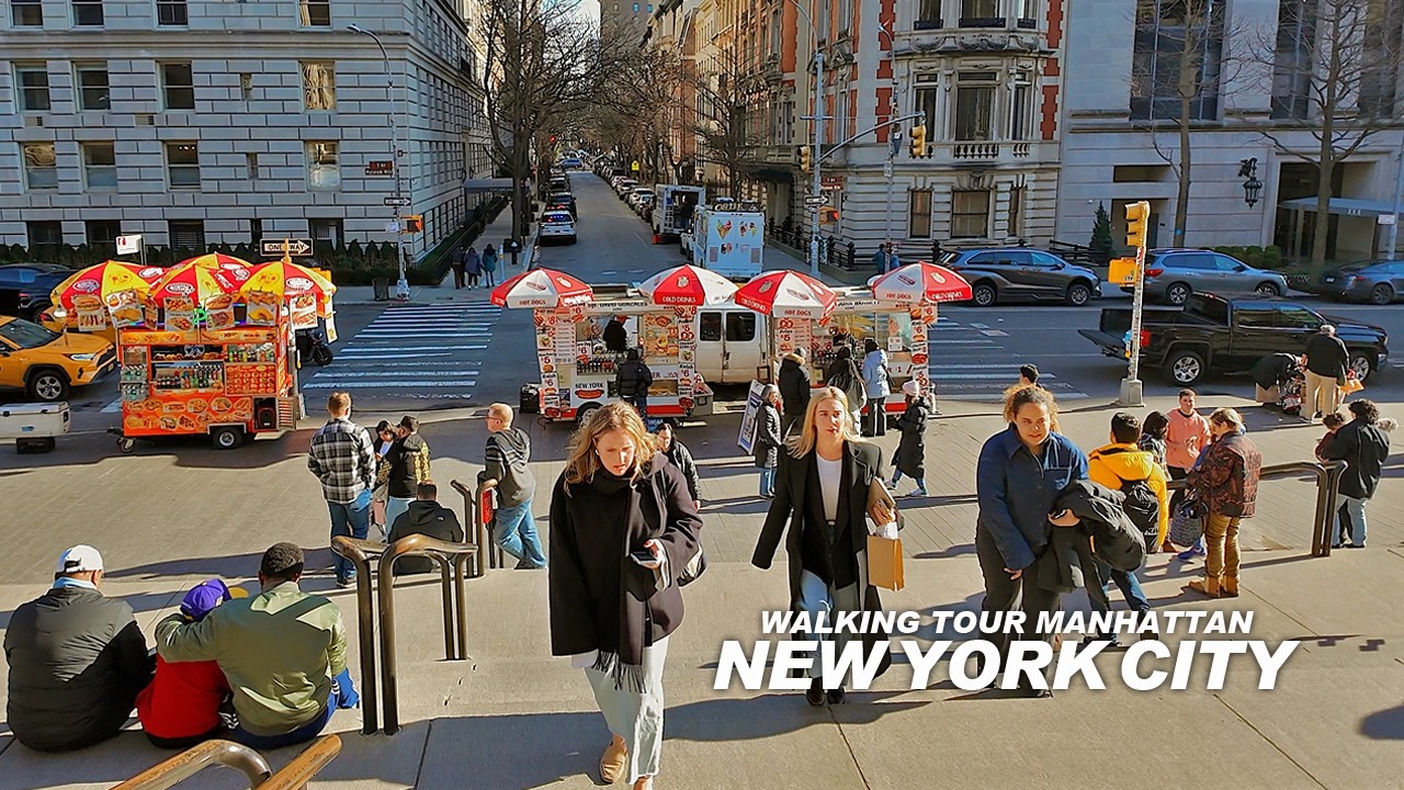 New York Manhattan Winter Walk, Upper West Side, Broadway, Central Park, 7th Ave, Greenwich Village