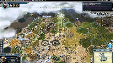 Civilization V G&K Multiplayer Game 033 NQ 8 Player FFA: Huns (Gameplay/Commentary) Part 6/11