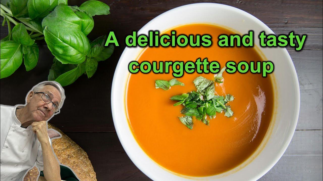 Healthy weight loss courgette soup The Crazy Chef YouTube