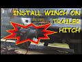 install electric winch on truck hitch