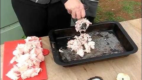 Rendered fat, tallow candles Part 1