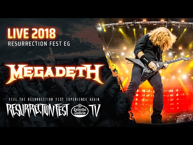 Megadeth - Live at Resurrection Fest EG 2018 (Viveiro, Spain) [Full Show, Pro Shot] class=