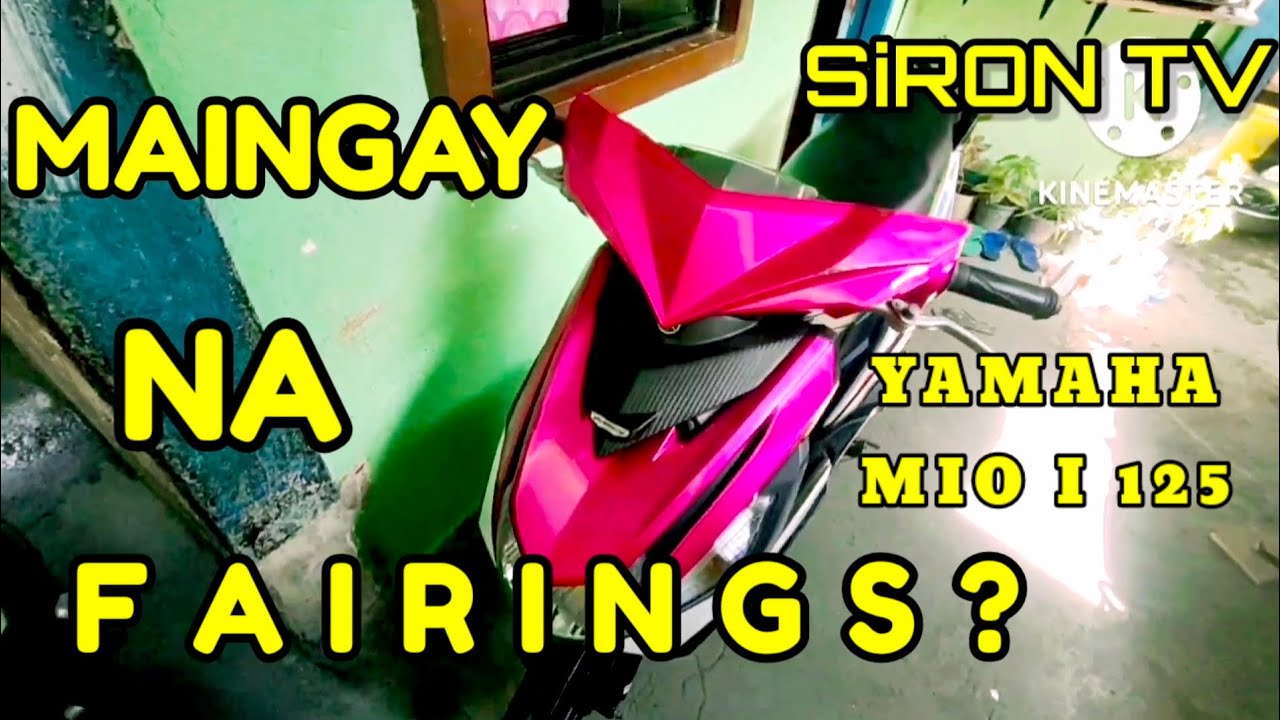 YAMAHA MIO I 125 fairings PROBLEM? SOLVE - YouTube