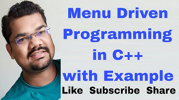 Menu Driven Programming in C++ using Class with Example