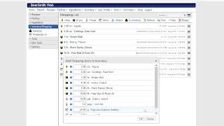 Shopping List And Inventory Features For Beersmith Web
