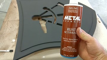 Applying rust activator in several coats